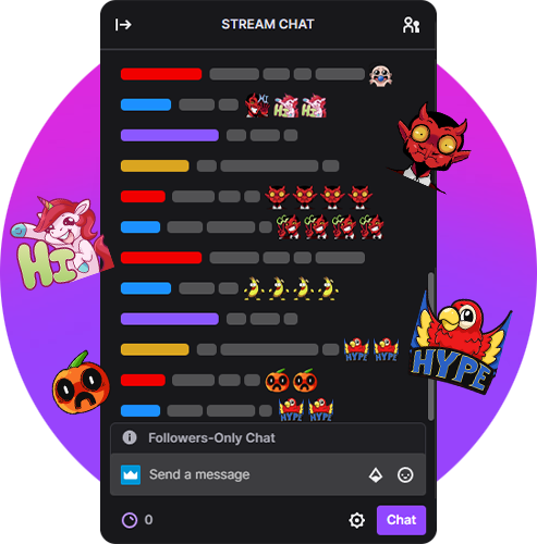Twitch Emotes Chat